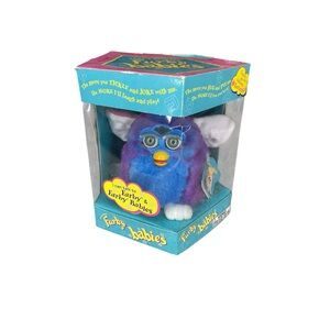 Vintage 1999 Furby Babies Purple Blue Electronic Toy w Box